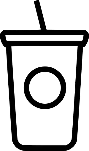 Disposable Cup Outline PNG image