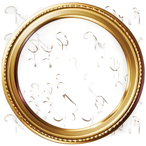 Distinctive Gold Circle Frame PNG 44 PNG