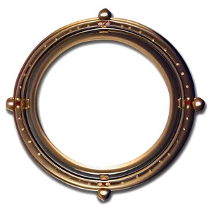 Distinctive Gold Circle Frame PNG Paw PNG