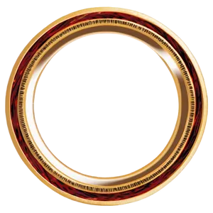 Distinctive Gold Circle Frame PNG Ytp29 PNG