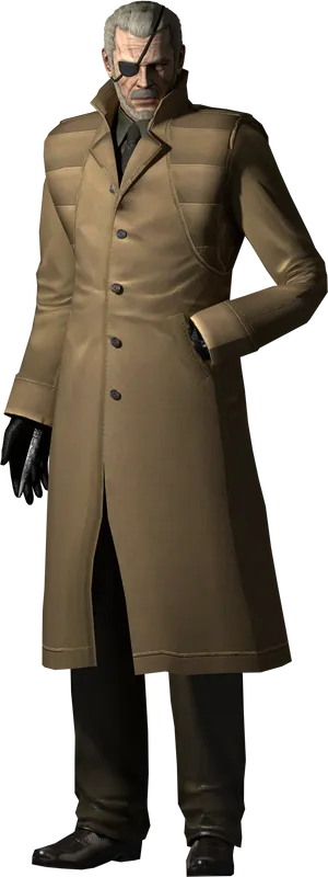 Distinguished Older Manin Coat PNG image