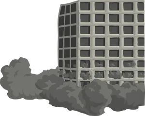 Distorted Building Illustration