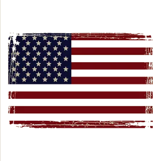Distressed American Flag Graphic