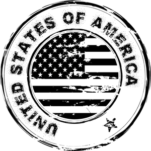 Distressed American Flag Seal PNG image