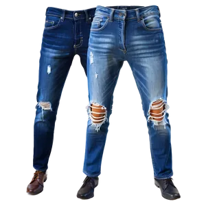 Distressed Blue Denim Png 10 PNG image