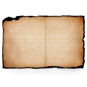 Distressed Burned Paper PNG Ccc