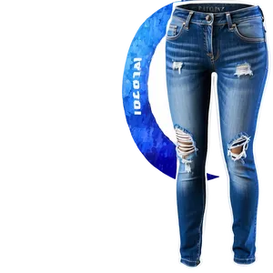 Distressed Denim Skinny Jeans Png 33 PNG image