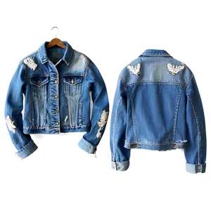 Distressed Jean Jacket Png 06132024 PNG image