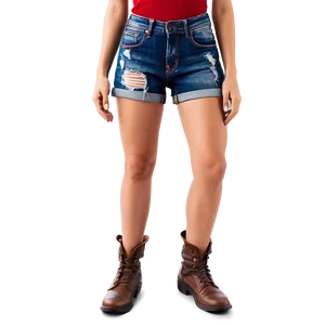 Distressed Jorts Style Png Dij PNG image