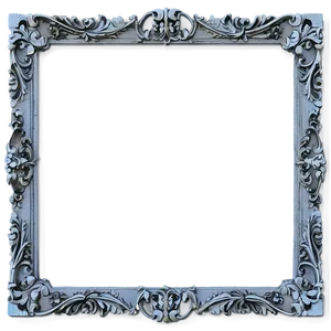 Distressed Ornate Frame PNG 06272024