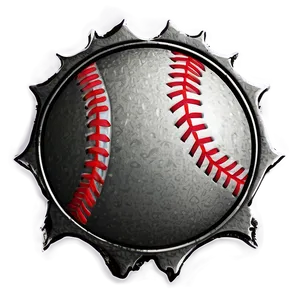 Distressed Softball Badge Png 06292024 PNG image