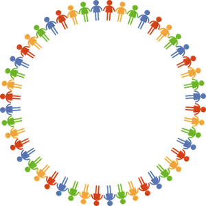Diverse Community Circle PNG