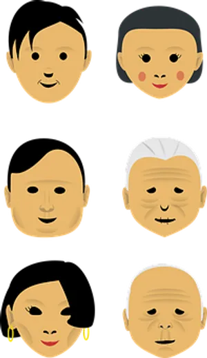 Diverse Faces Illustration