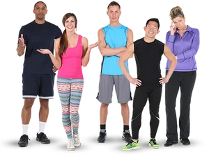 Diverse Group Fitness Instructors