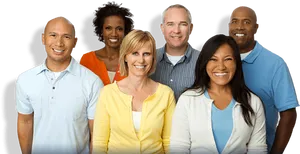 Diverse Group Portrait Smiling