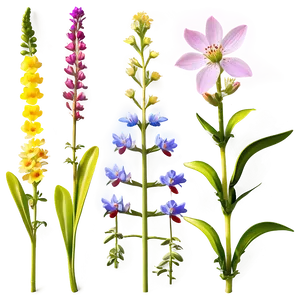 Diverse Wildflowers Collection Png Rqf19 PNG image