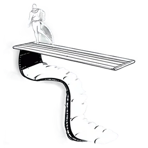 Diving Board Sketch Png 06212024 PNG image