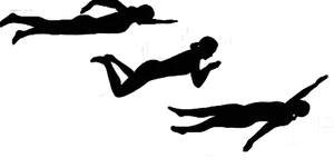 Diving Silhouettes Sequence PNG