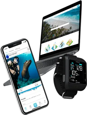 Diving Technology Showcase PNG