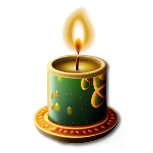 Diwali Candle PNG Bec8