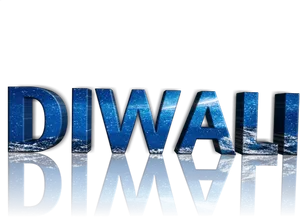 Diwali Festival Sparkling Text Background PNG image