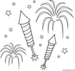 Diwali_ Fireworks_ Vector_ Illustration PNG image