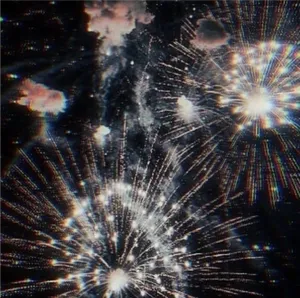 Diwali Night Sky Fireworks Display PNG image