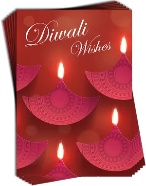 Diwali Wishes Greeting Card PNG image