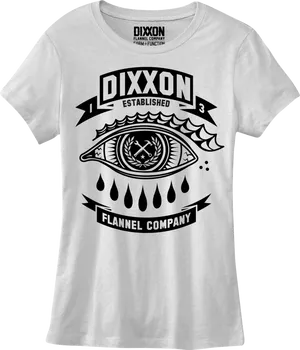 Dixxon Flannel Company Eye Graphic T Shirt PNG image