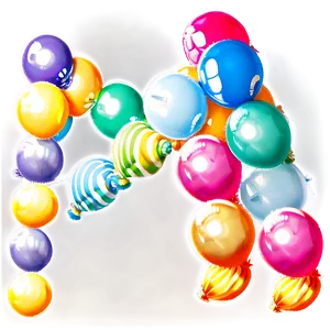 Diy Balloon Garland Tutorial Png 67 PNG image