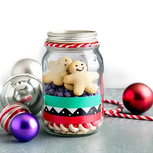 Diy Christmas Cookie Mix Jars Png Eur PNG image