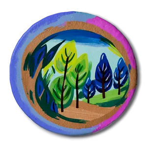 Diy Painted Coaster Png 74 PNG image