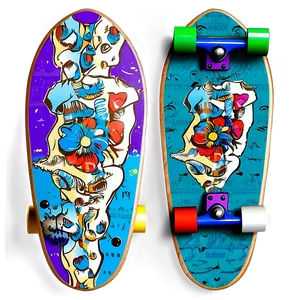 Diy Skateboard Deck Template Png 69 PNG image