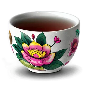 Diy Tea Cup Design PNG Eka
