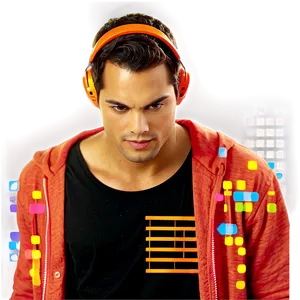 Dj Headphones Professional Png 05042024 PNG image