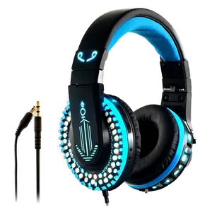 Dj Headphones With Led Lights PNG 29