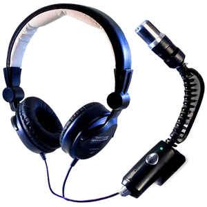 Dj Headphones With Microphone Png Nsm61 PNG image