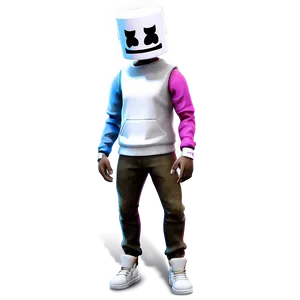 Dj Marshmello Fortnite Character PNG 06252024