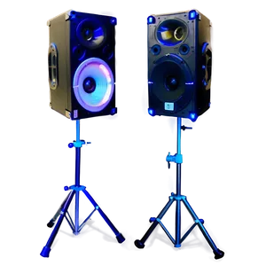 Dj Speakers With Stand Png Bag92 PNG image