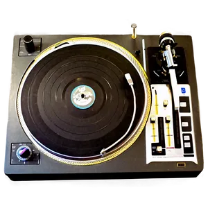 Dj Turntable Top View PNG 71