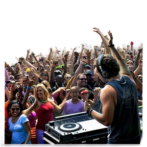 Dj With Crowd PNG Xkw PNG