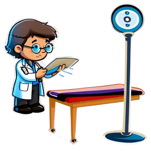 Doctor Cartoon Doing Surgery PNG 06212024