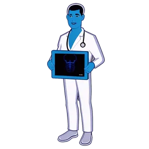 Doctor Cartoon Showing X-ray PNG 06212024 PNG