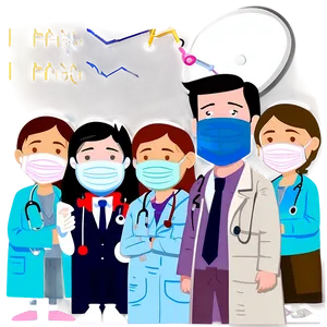 Doctor Cartoon Wearing Mask Png 28 PNG image