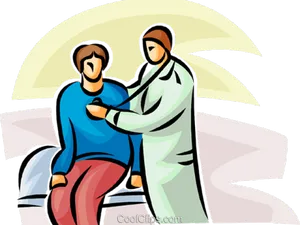 Doctor Checking Patient Clipart PNG image