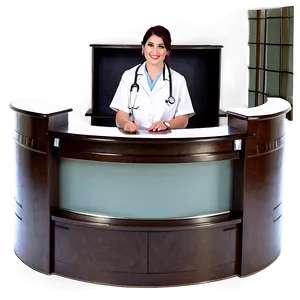 Doctors Office Reception Desk Png 06262024 PNG image