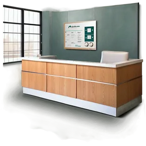 Doctors Office Reception Desk Png 06262024 PNG image