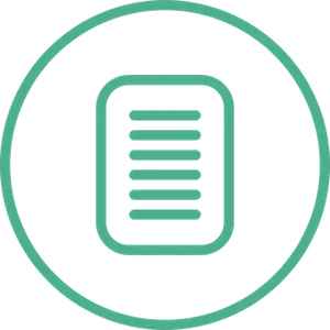 Document Icon Green Black Background
