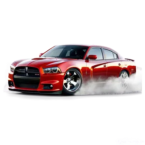 Dodge Charger Burnout Scene PNG 06122024 PNG