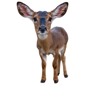 Doe Among Wildflowers PNG Tew